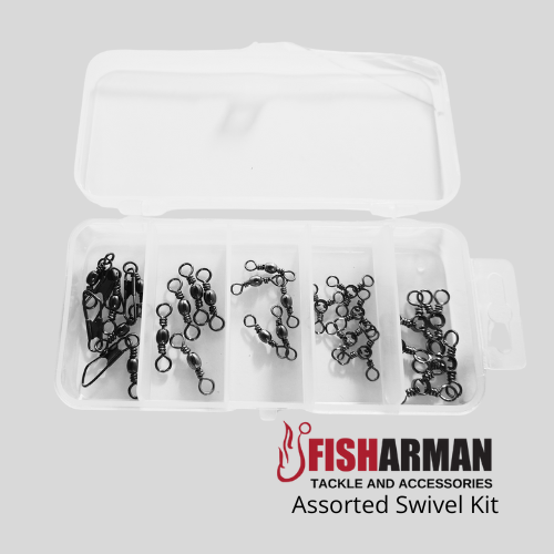 assorted fishing swivels