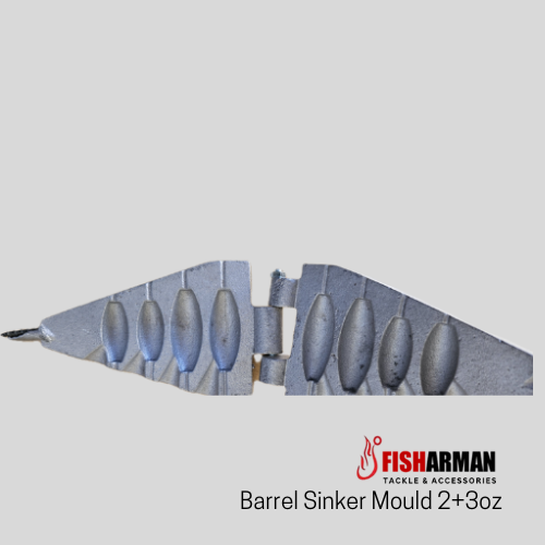 Barrel Sinker Mould 2+3oz from Fisharman Fishing Tackle Supplies