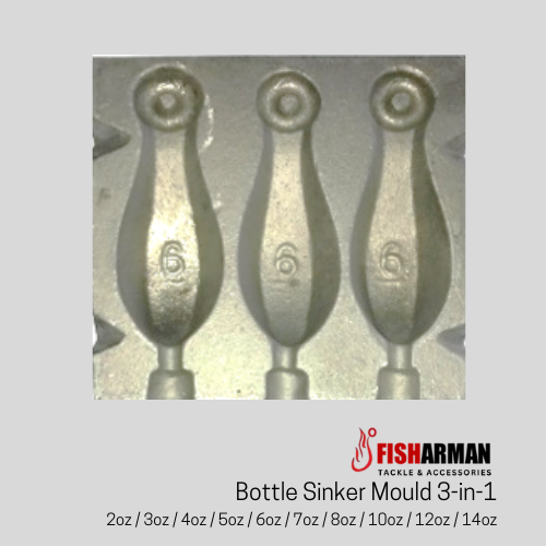 Bottle Sinker Moulds Small to XL