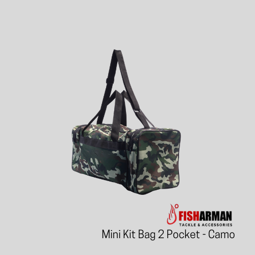 Mini Fishing Kit Bag 2-Pocket Camo from Fisharman Fishing Tackle & Accessories