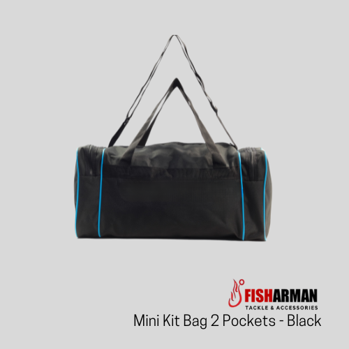 Fishing Kit Bag 2-Pocket Black from Fisharman Fishing Tackle & Accessories