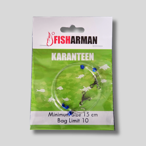KARANTEEN FISHING TRACE THREE WAY SWIVEL SINGLE HOOK