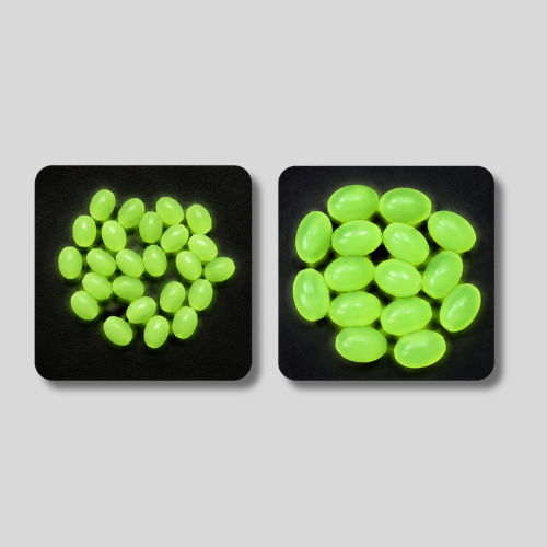 6MM GLOW BEADS 8MM GLOW BEADS