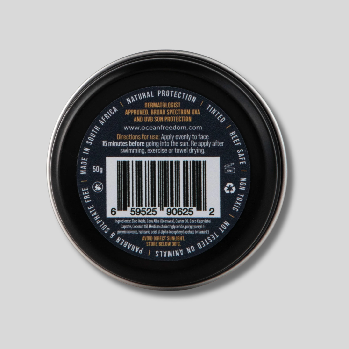 SPF50 SURF CLAY SUNCSCREEN INGREDIENTS