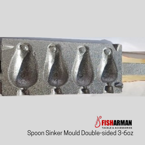 Spoon Fishing Sinker Mould Double-sided 306oz from Fisharman Fishing Tackle Supplies