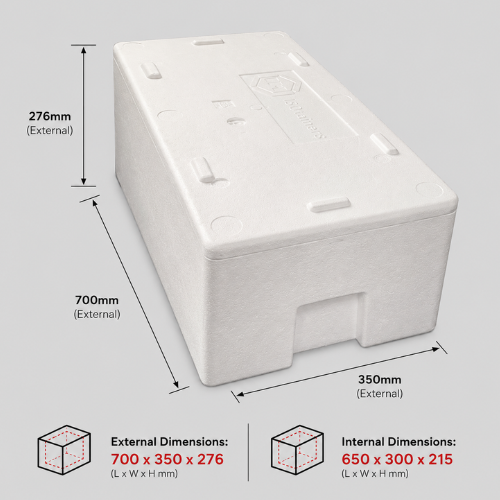 20KH POLYSTYRENE BAIT BOX COOLER