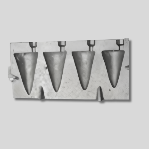 CONE SINKER MOULD SHARP LONG CLOSED 5-8oz
