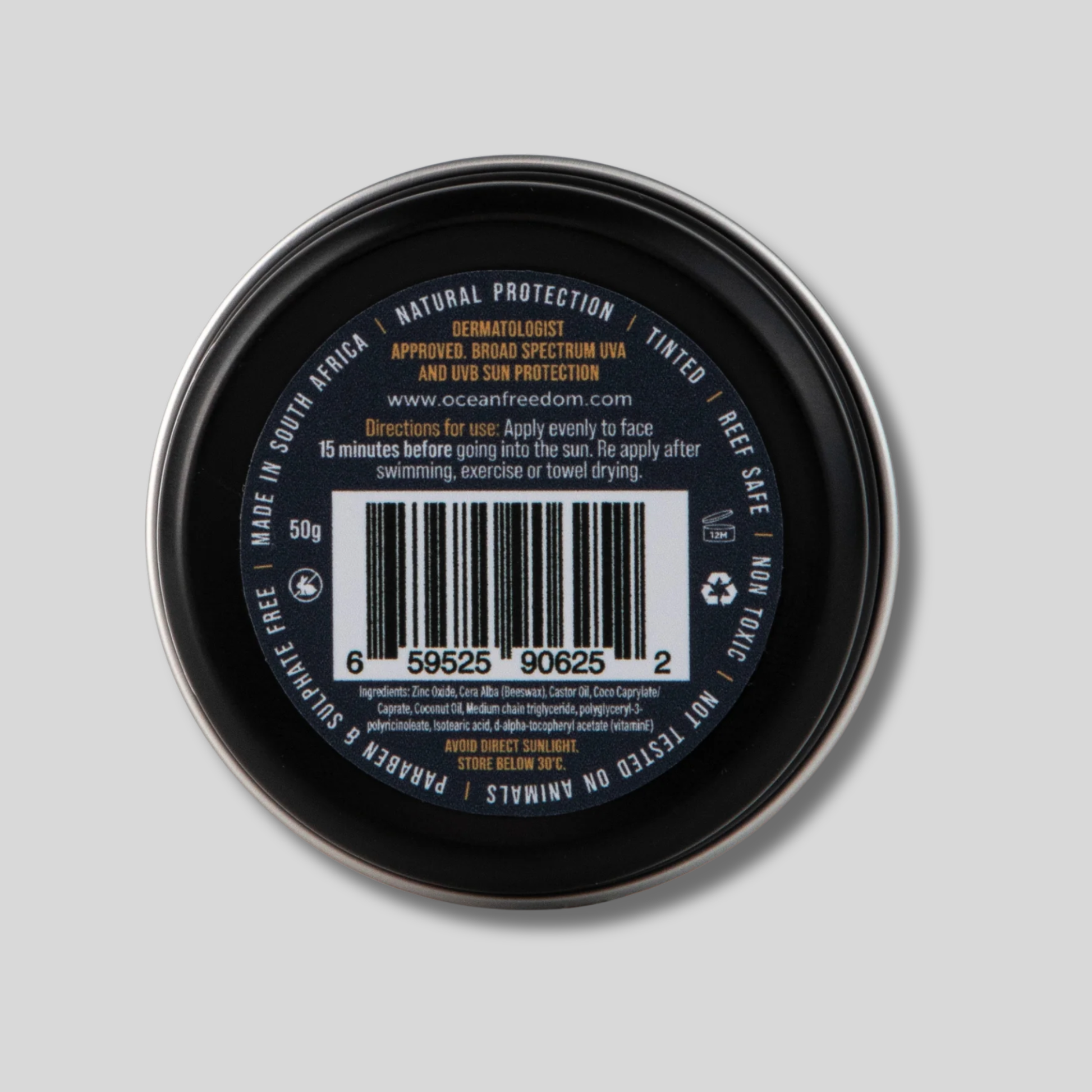 SPF50 SURF CLAY SUNCSCREEN INGREDIENTS