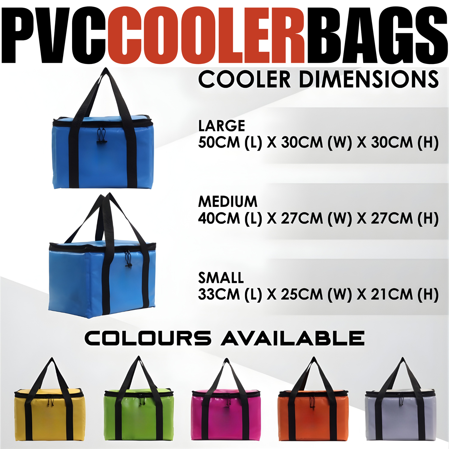 pvc coolers bags
