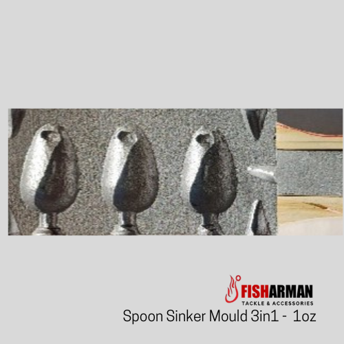 Spoon Fishing Sinker Mould 3in1  - 1oz from Fisharman Fishing Tackle Supplies