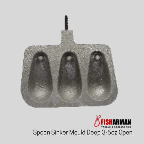 Spoon Fishing Sinker mould Deep 306oz Open from Fisharman Fishing Tackle Supplies